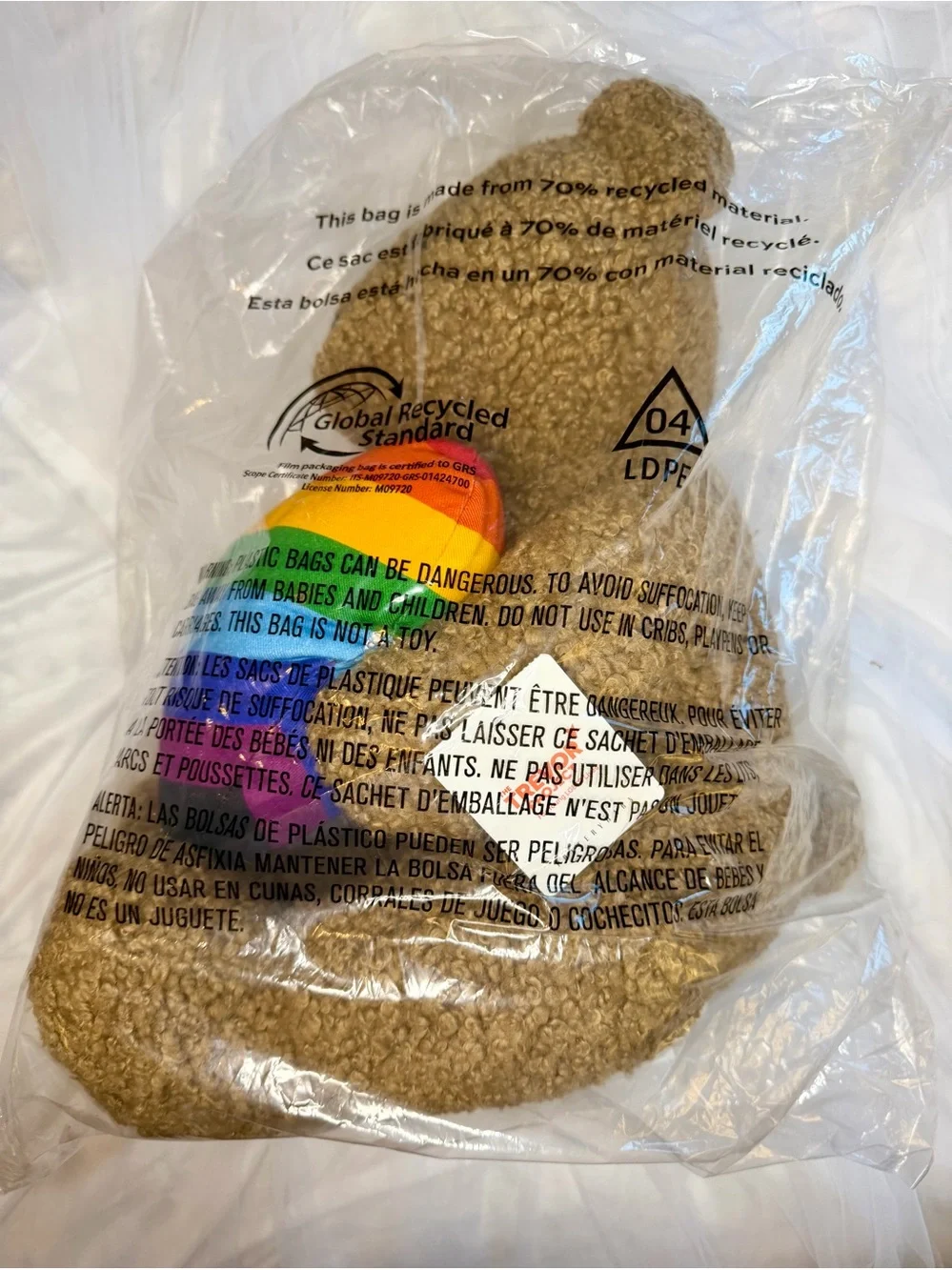 Pottery Barn Teddy Shaped Pillow- Trevor Project 🌈 FREE SHIPPING!